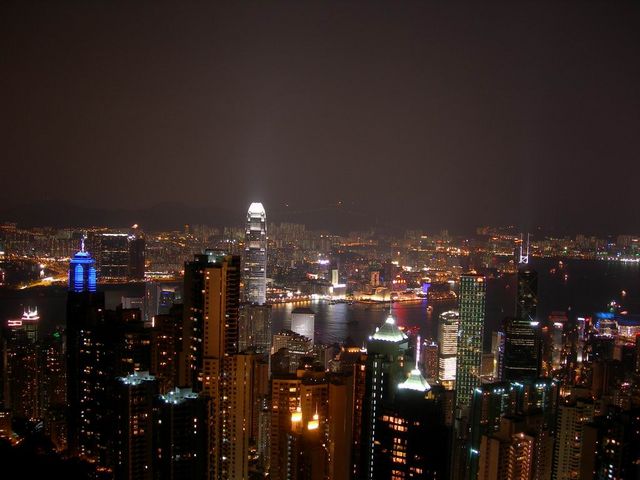 香港太平山夜景