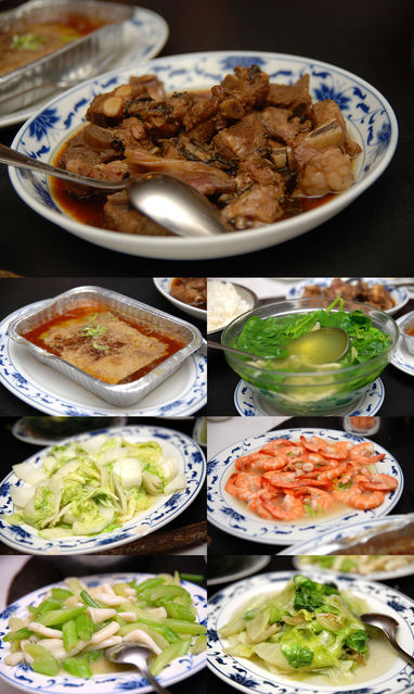 晚餐中式六菜一湯