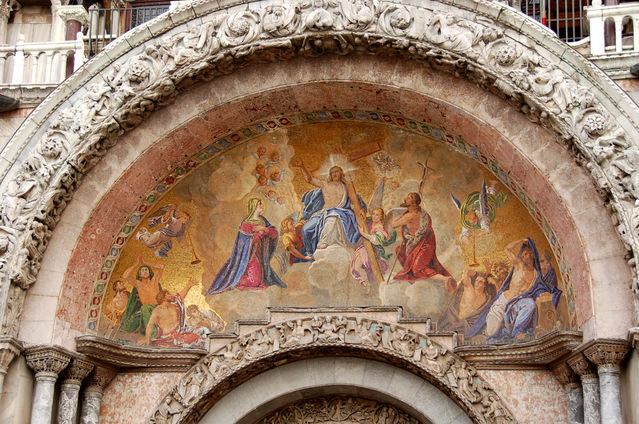 聖馬可教堂之馬賽克鑲嵌畫！驚～