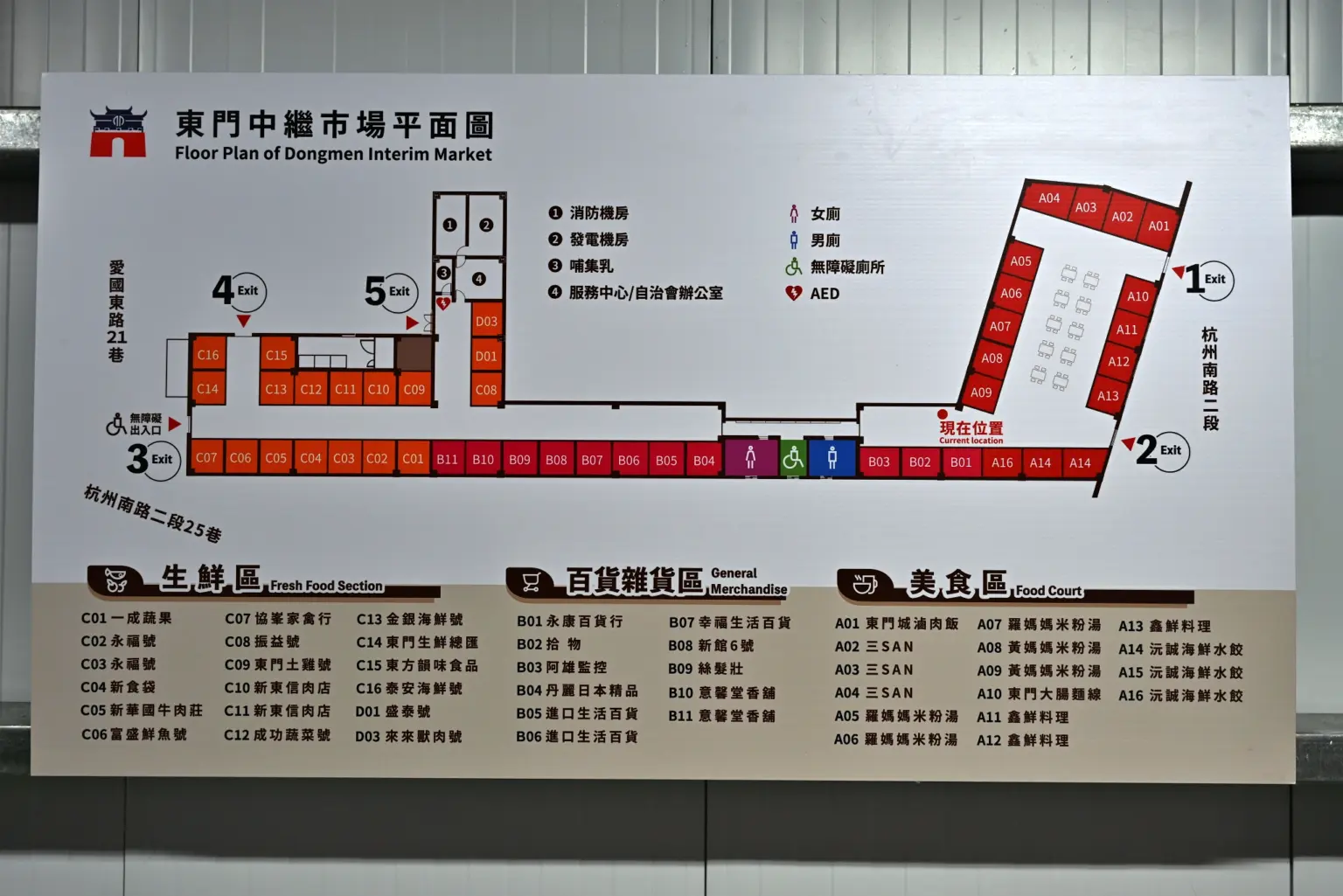東門中繼市場平面圖 2026.09