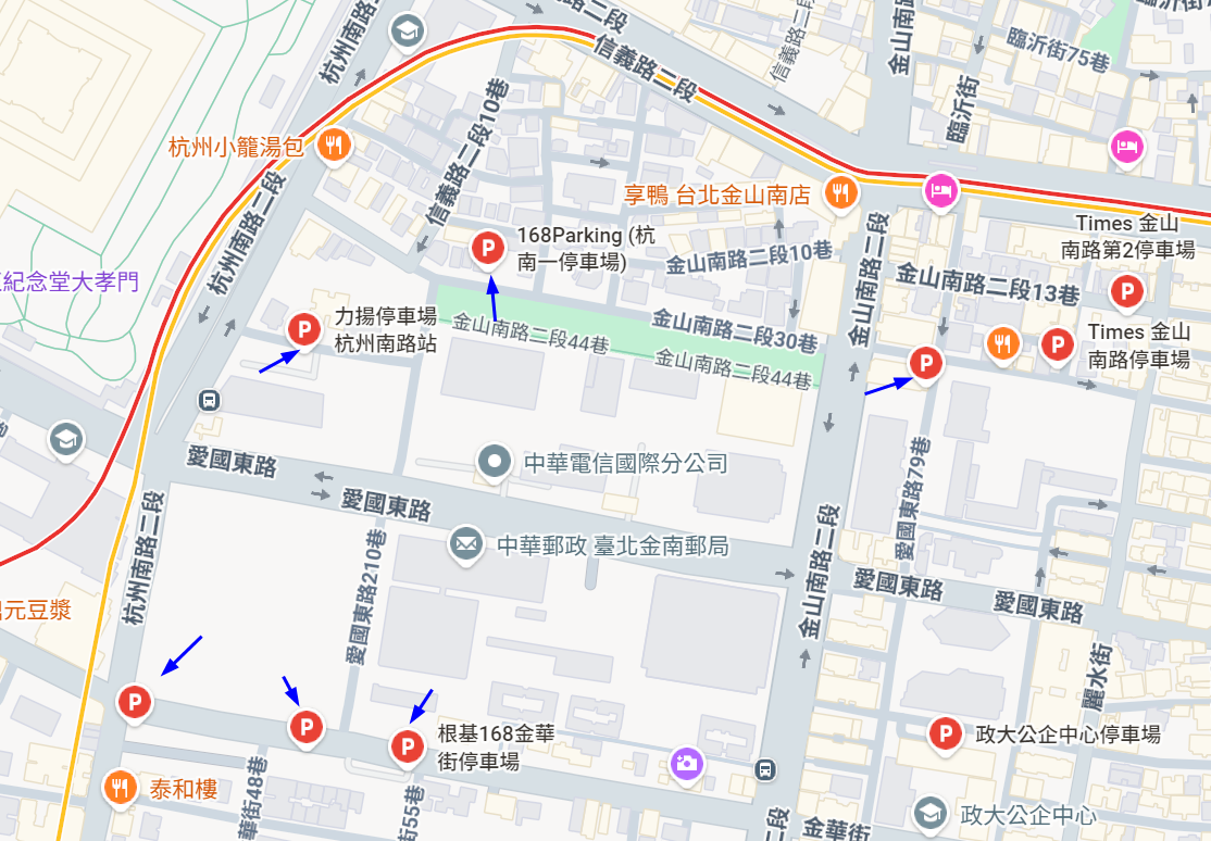 東門中繼市場附近的停車場